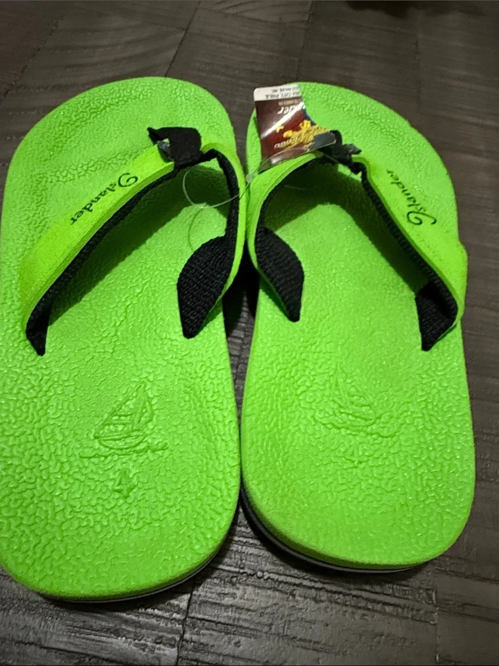 Islander Flip Flops Philippines Kids Size 4 (big kid) Slippers Green